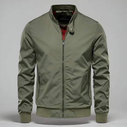 Men’s Lightweight Bomber Jacket - Casual Zip Up Long Sleeve