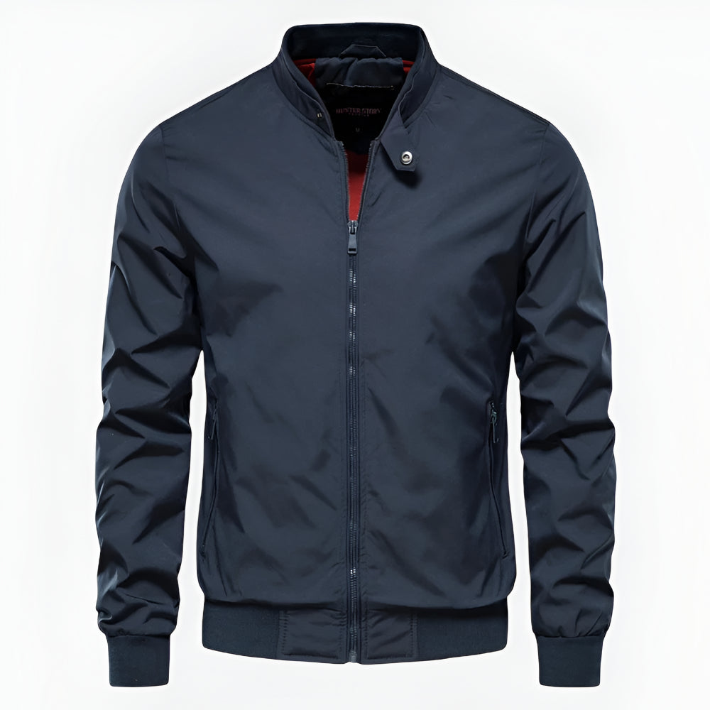 Men’s Lightweight Bomber Jacket - Casual Zip Up Long Sleeve