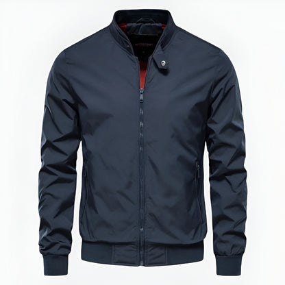 Men’s Lightweight Bomber Jacket - Casual Zip Up Long Sleeve