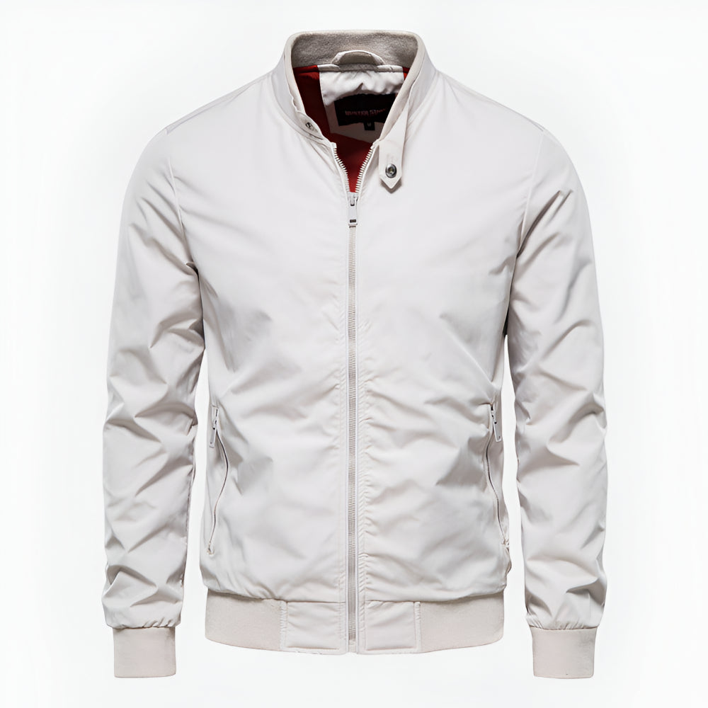 Men’s Lightweight Bomber Jacket - Casual Zip Up Long Sleeve