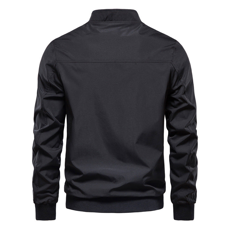 Men’s Lightweight Bomber Jacket | Casual Zip Up Long Sleeve