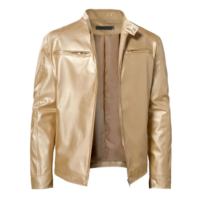Variant image for Men's Leather Jacket Stylish Comfortable Warm-49