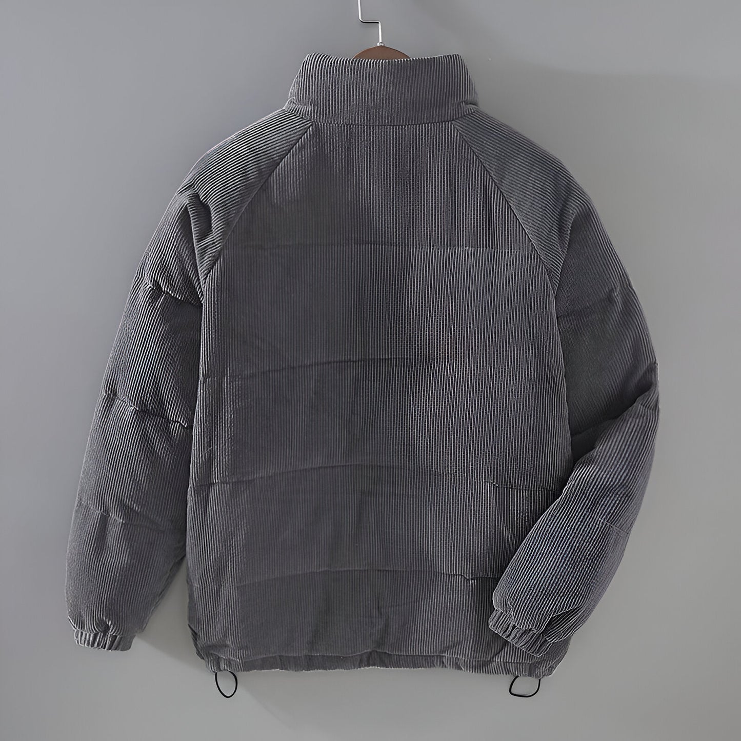 Men’s Corduroy Padded Jacket | Warm Quilted Casual Zip Up