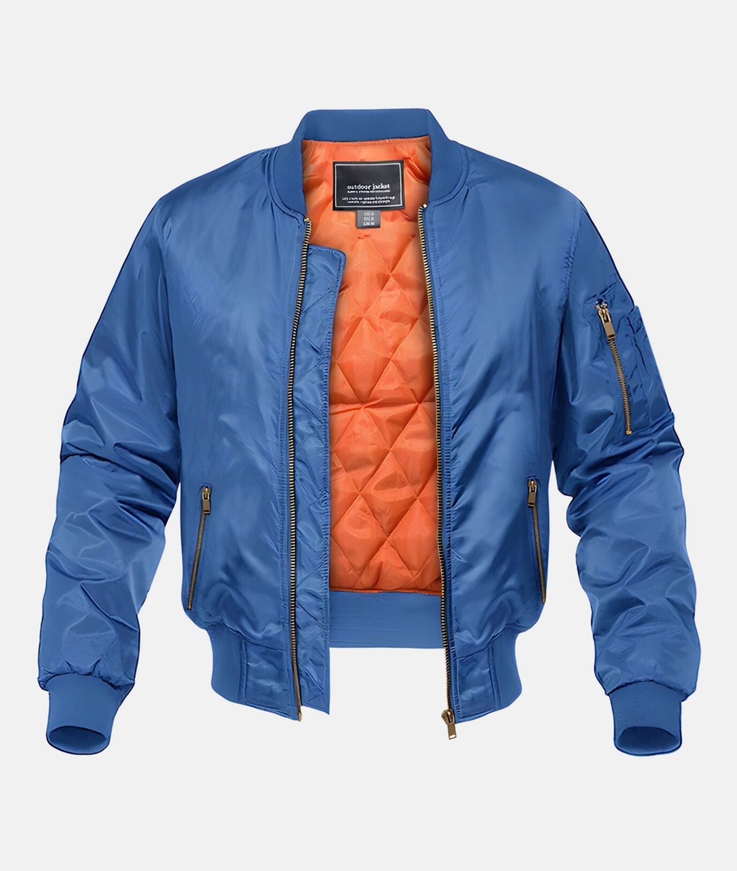 Men’s Lightweight Bomber Jacket | Quilted Insulated Zip Up