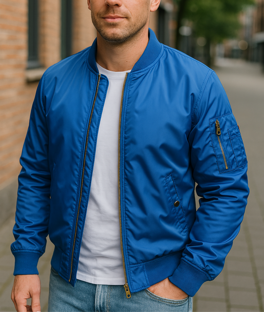 Men’s Lightweight Bomber Jacket | Quilted Insulated Zip Up
