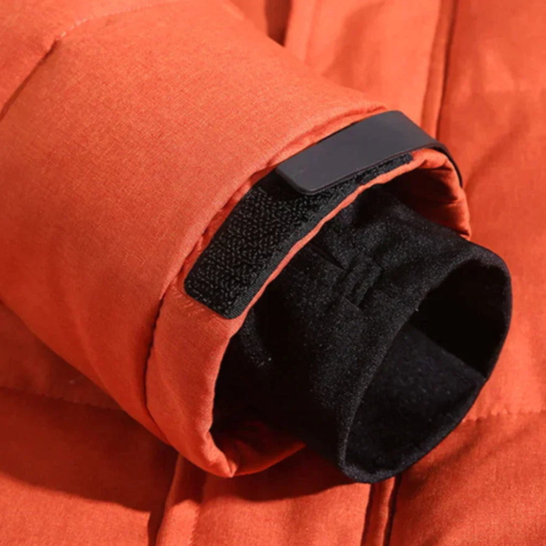 Men’s Warm Hooded Winter Jacket | Puffer Zip Up Insulated