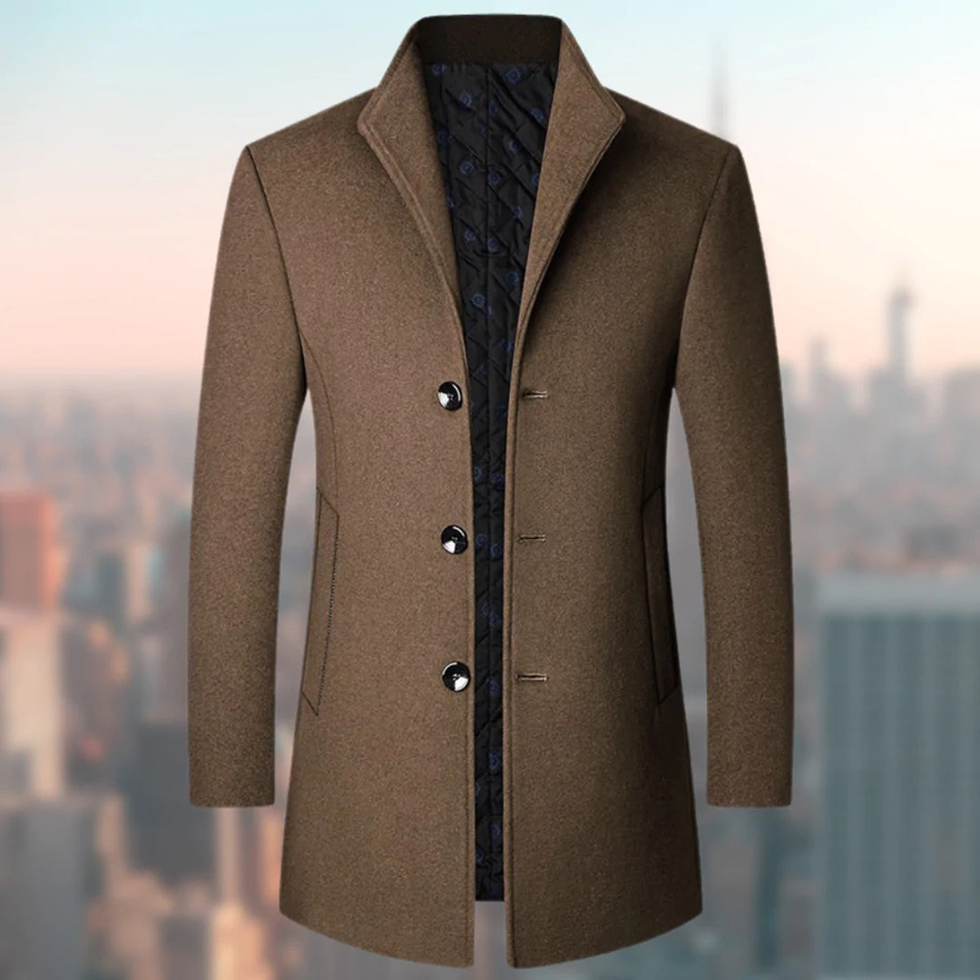 Men's Long Wool Overcoat | Stylish Winter Trench Coat