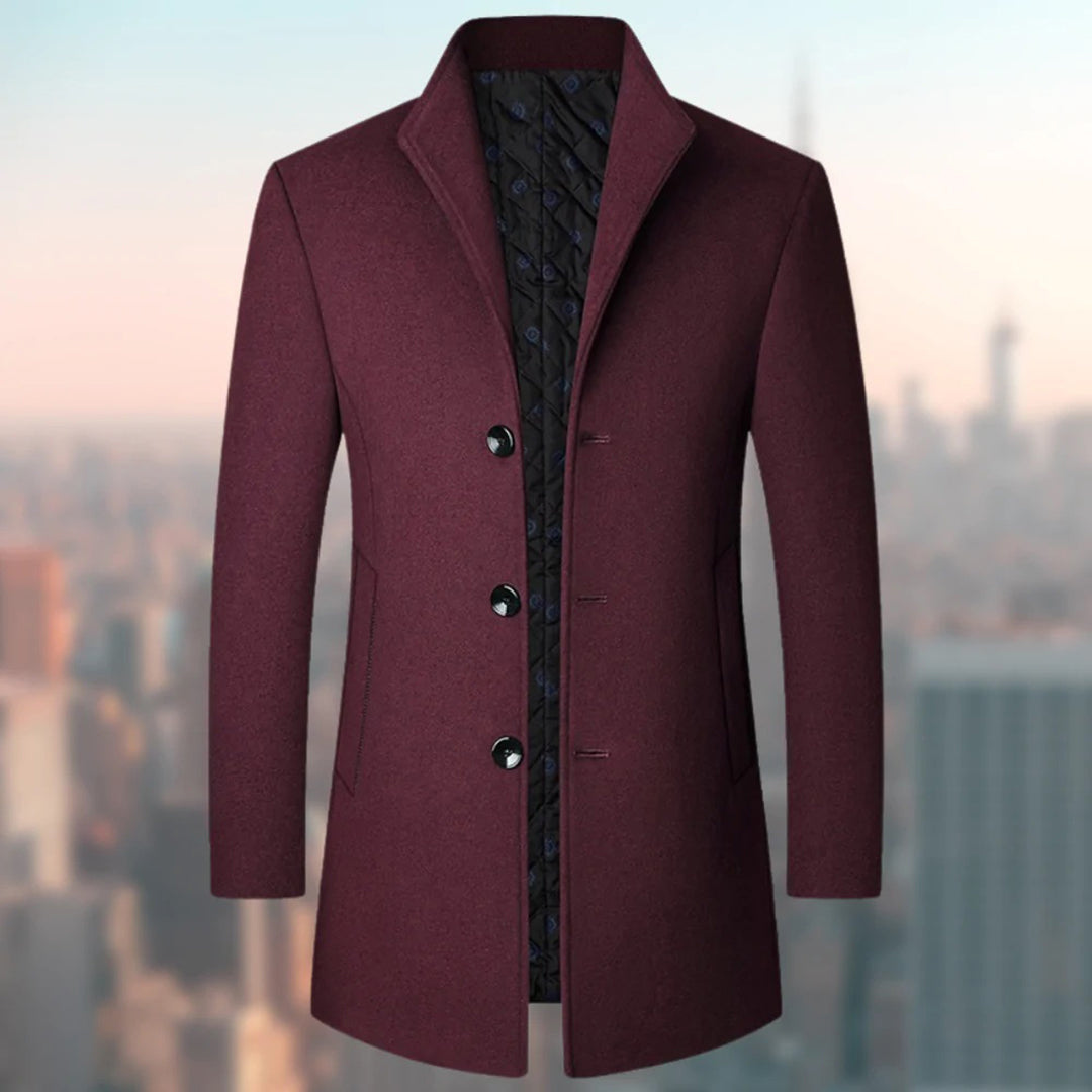Men's Long Wool Overcoat | Stylish Winter Trench Coat
