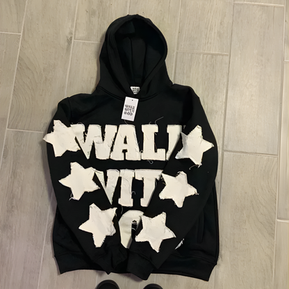 Oversized Logo Pullover Hoodie - Long Sleeve Sweatshirt