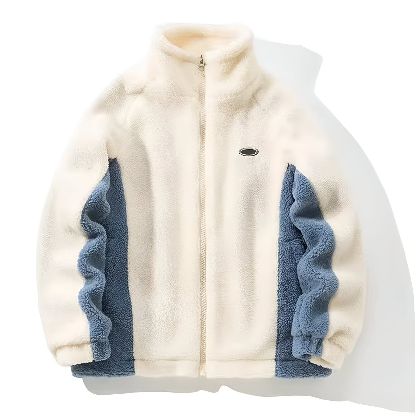 Men’s Oversized Fleece Jacket | Casual Sherpa Zip Up