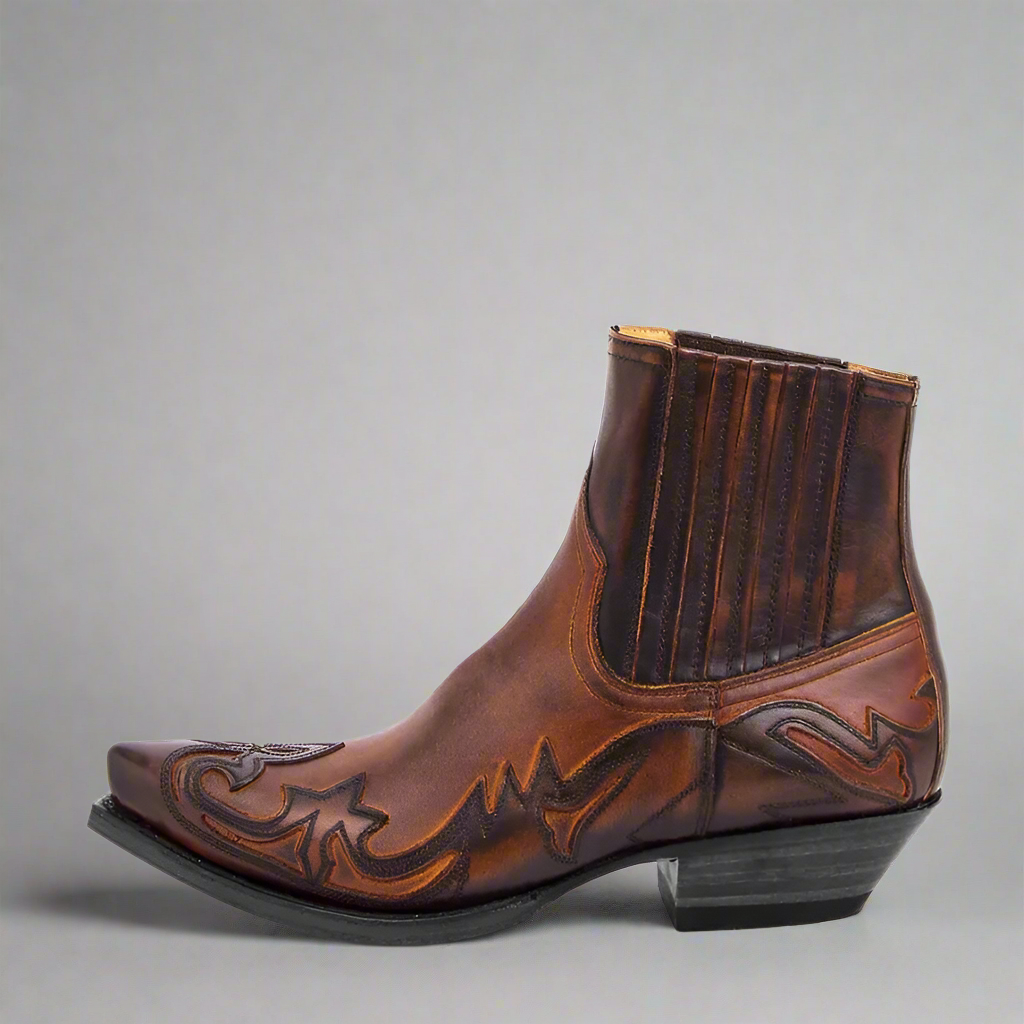 Timeless Leather Cowboy Boots for Men - Image 1