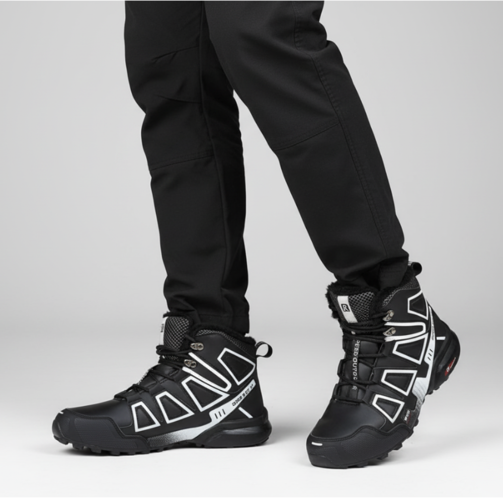 Men Hiking Trail Running Boots - High Top Ankle Support