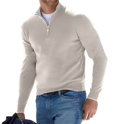Men’s Smart Casual Half Zip Jumper | Long Sleeve Knitwear