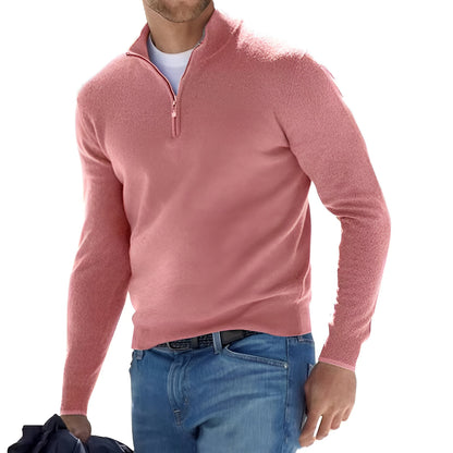 Men’s Smart Casual Half Zip Jumper | Long Sleeve Knitwear