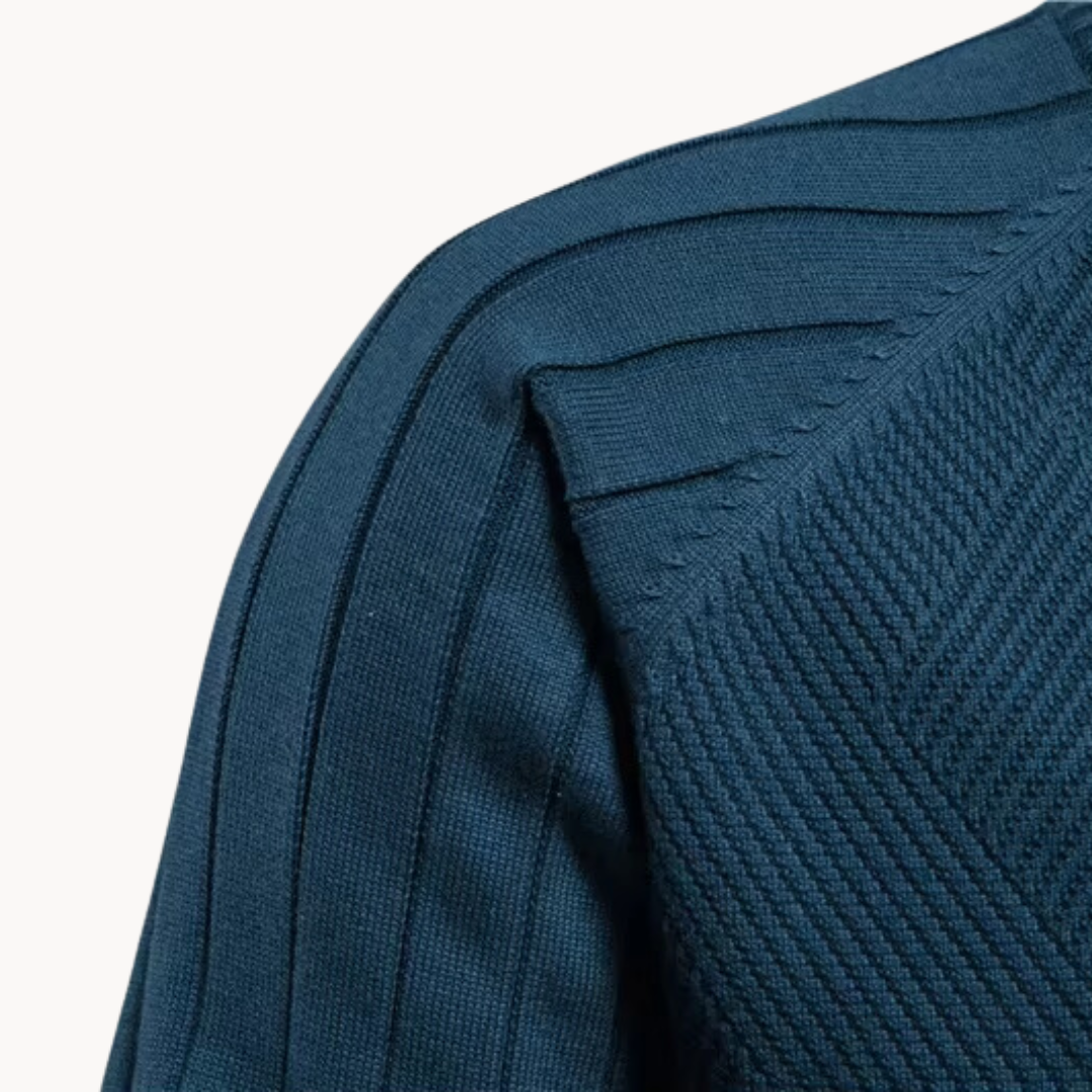 Men’s Knitted Zip Cardigan | Warm Casual Long Sleeve Jacket