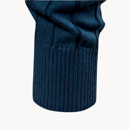 Men’s Knitted Zip Cardigan | Warm Casual Long Sleeve Jacket