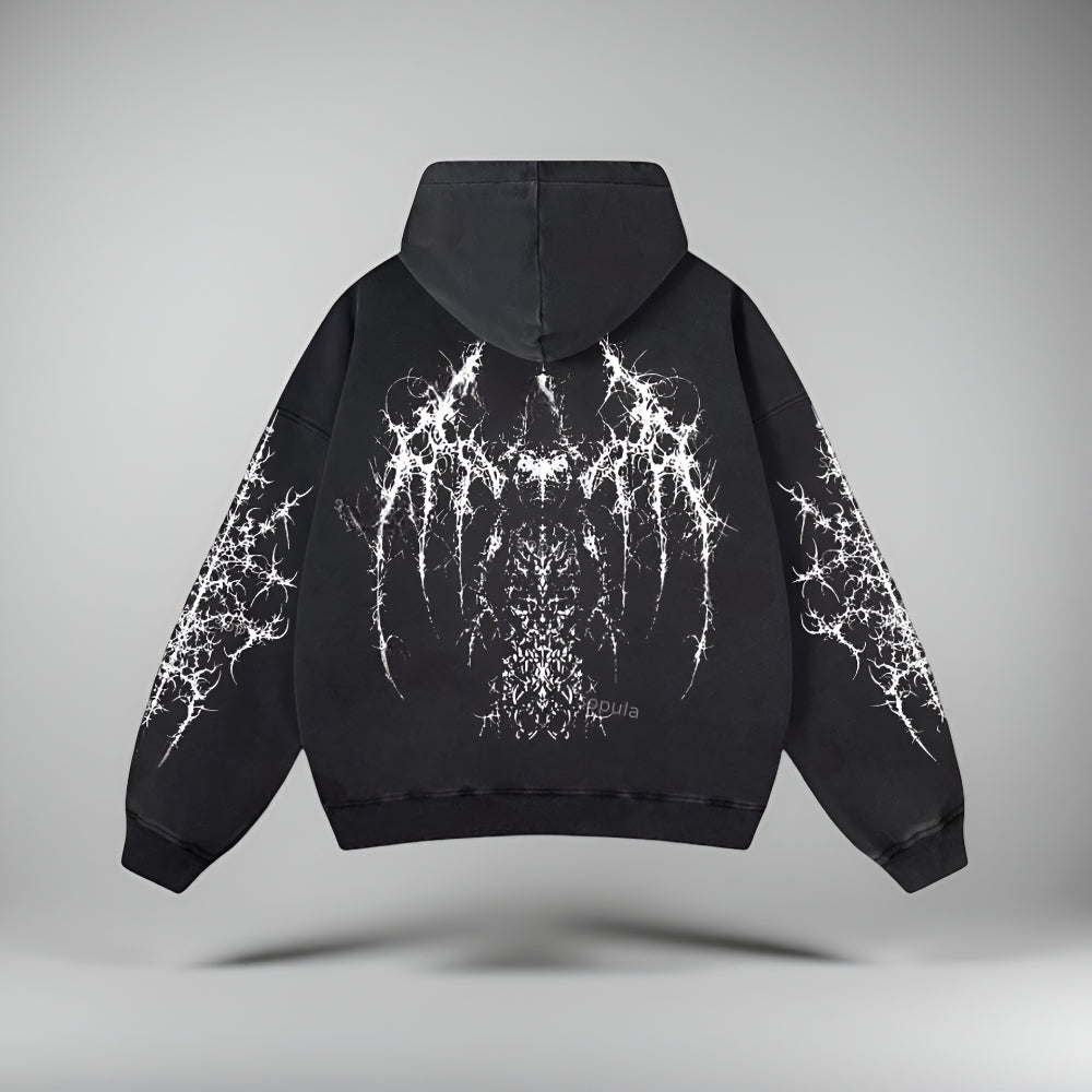 Men’s Oversized Graphic Hoodie – Long Sleeve Pullover