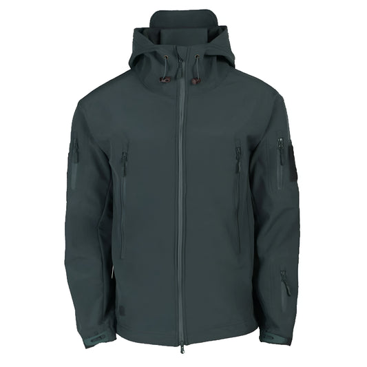 Men’s Waterproof Tactical Softshell Jacket | Outdoor Hooded Windbreaker