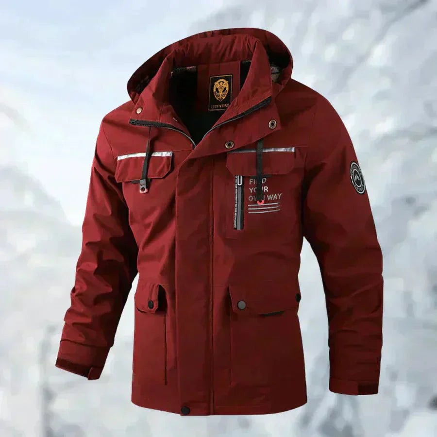 Men’s Waterproof Hooded Winter Parka Jacket | Warm Utility