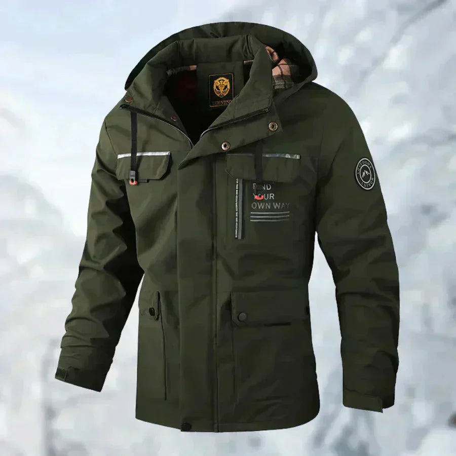 Men’s Waterproof Hooded Winter Parka Jacket | Warm Utility