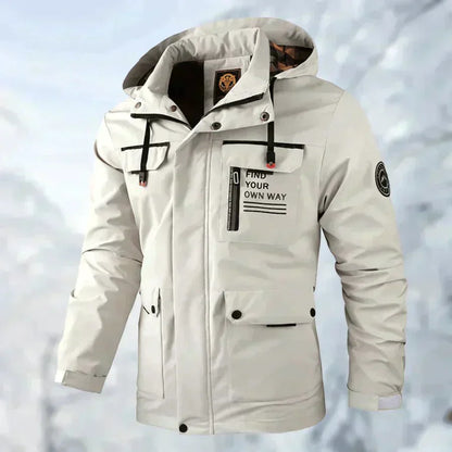 Men’s Waterproof Hooded Winter Parka Jacket | Warm Utility