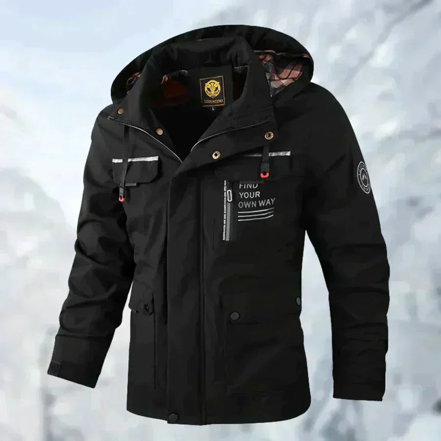 Men’s Waterproof Hooded Winter Parka Jacket | Warm Utility
