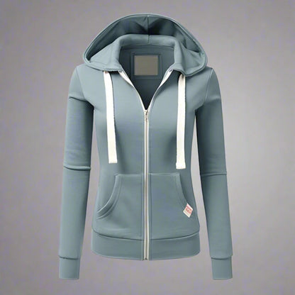 Women's Fleece Zip Up Hoodie – Long Sleeve Casual