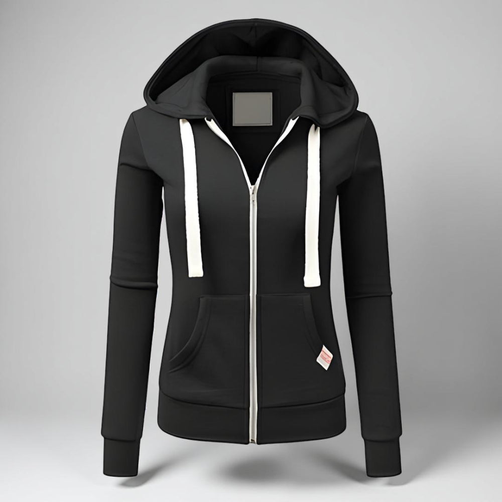 Women's Fleece Zip Up Hoodie – Long Sleeve Casual