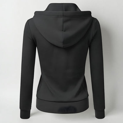 Women's Fleece Zip Up Hoodie – Long Sleeve Casual
