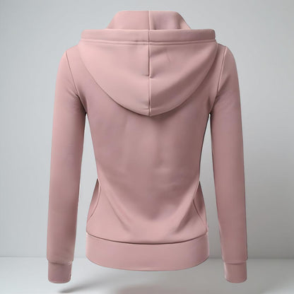 Women's Fleece Zip Up Hoodie – Long Sleeve Casual