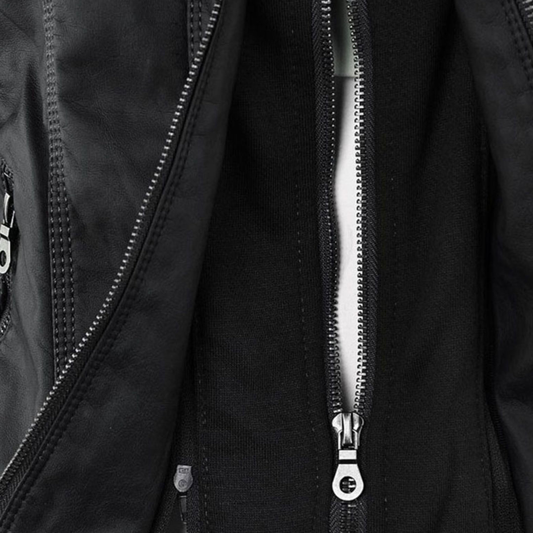 W&W - Damen Lederjacke mit Kapuze - Image 12